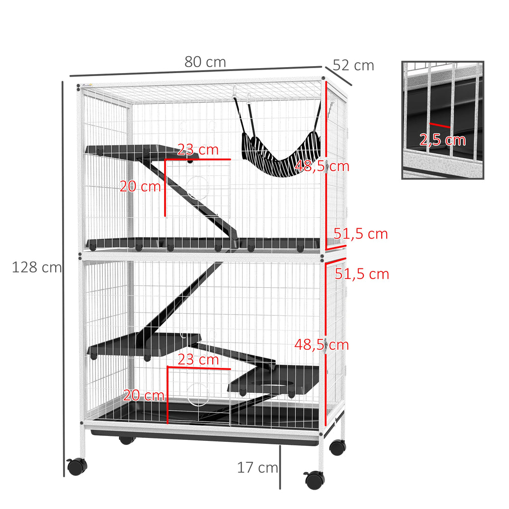 Cage à furet chinchilla ou lapin mi-haute