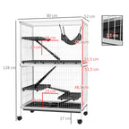 Cage à furet chinchilla ou lapin mi-haute