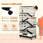 Cage à furet chinchilla ou lapin haute