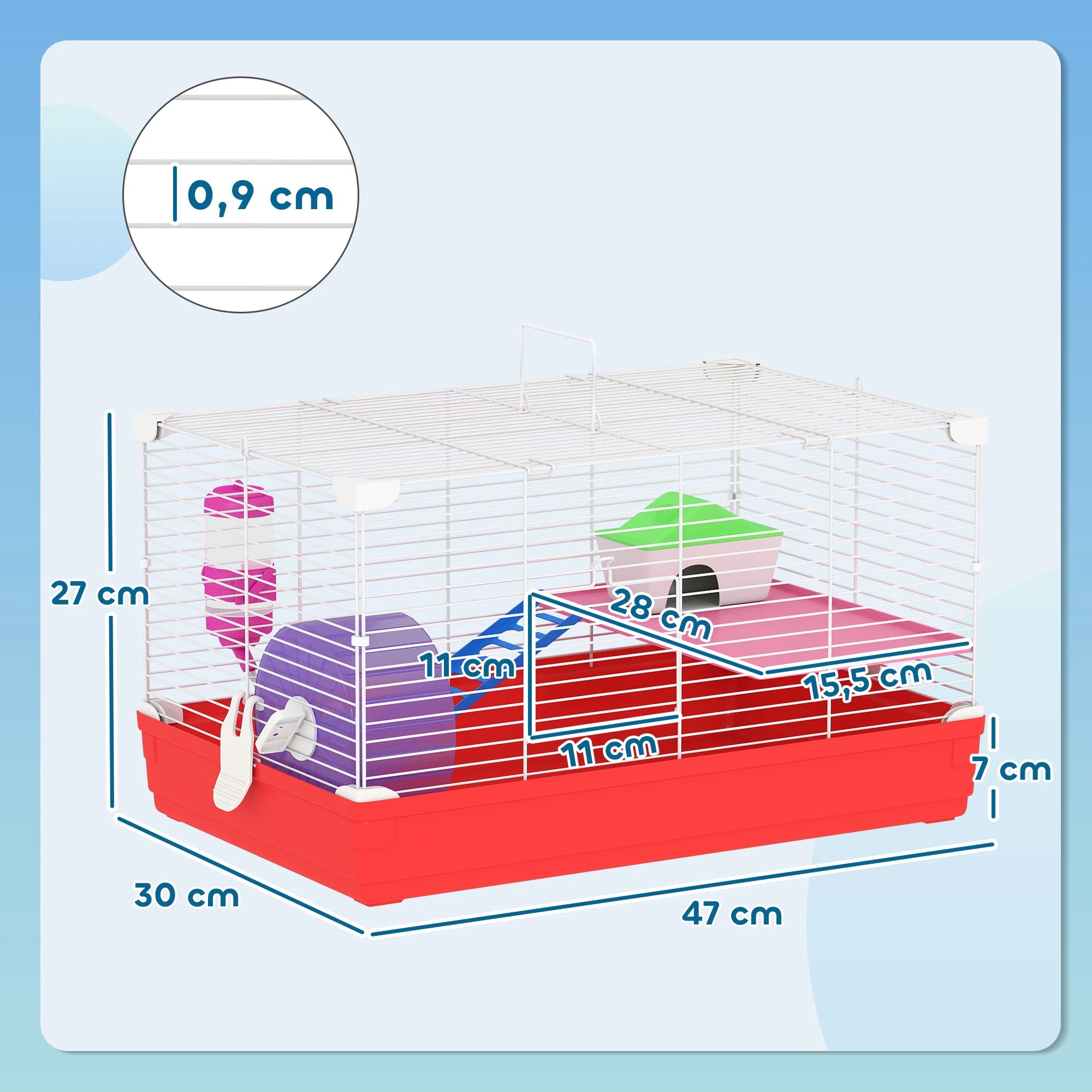 Cage basique pour petit rongeur