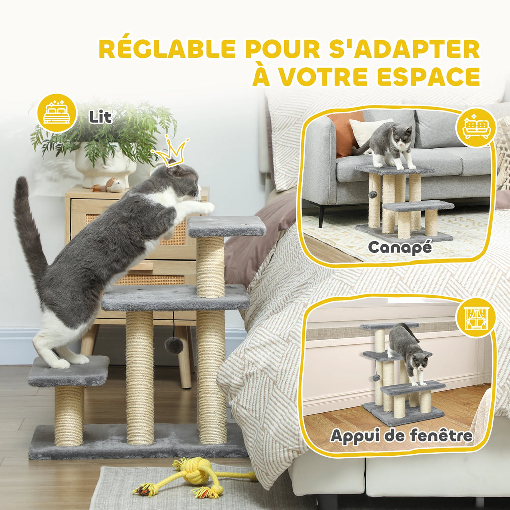 Arbre à chats en escalier