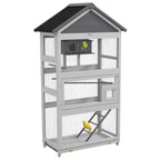 Grande cage d’extérieur en bois