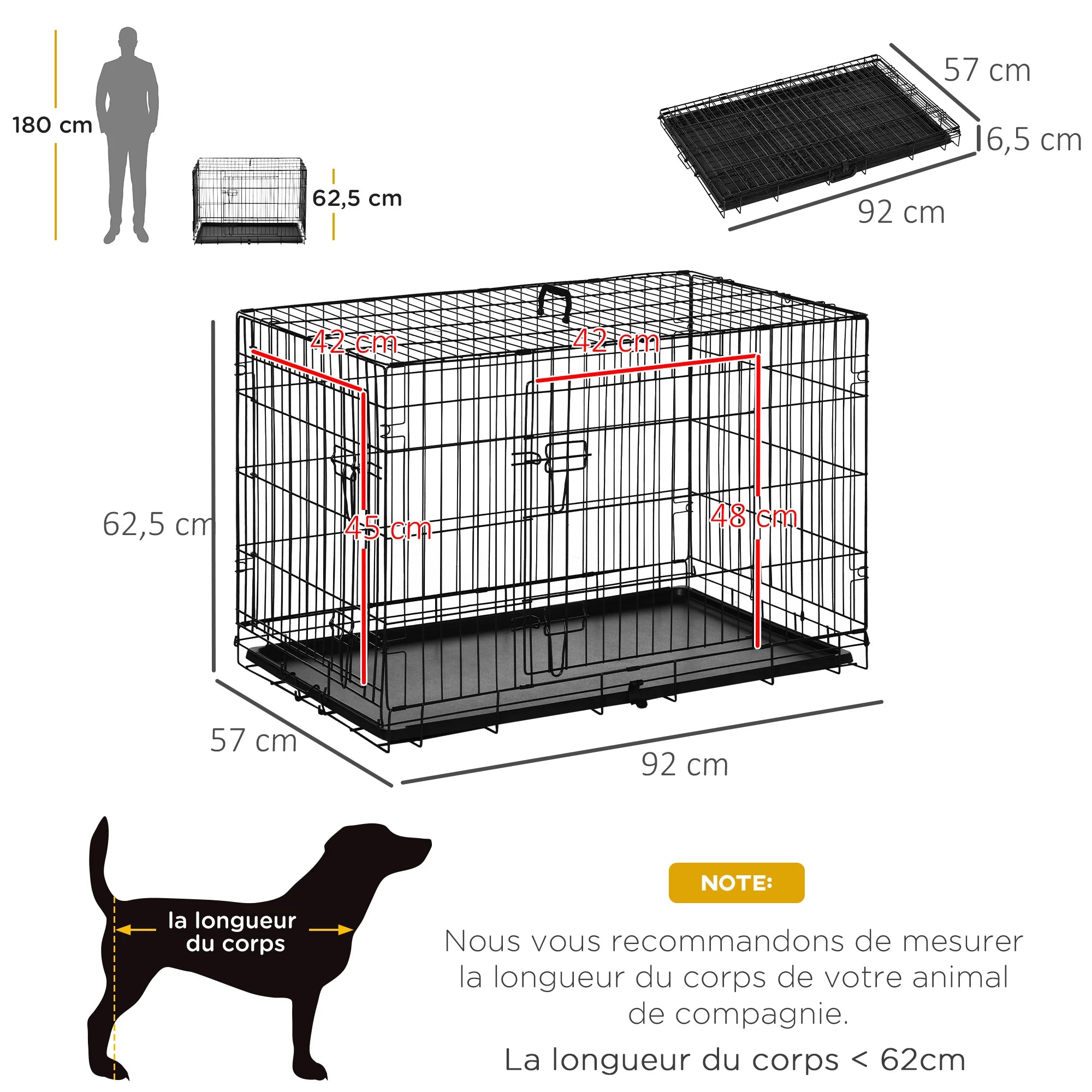 Cage de transport chiens