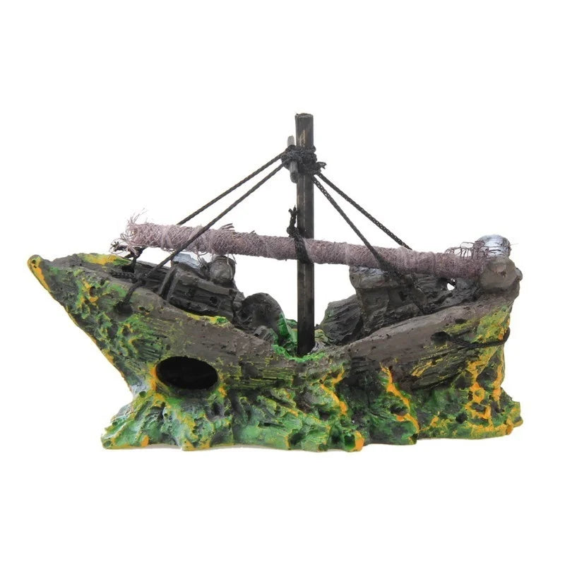Épave bateau pirate résine