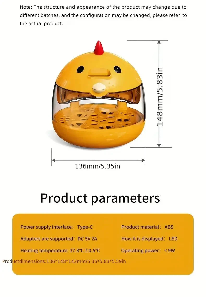 Incubateur pour 5 œufs de poules