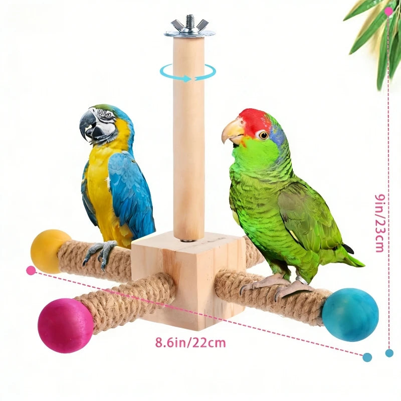 Perchoir a perroquet fixation cage