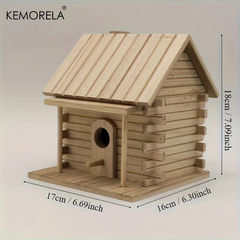 Cabane à oiseaux style maison