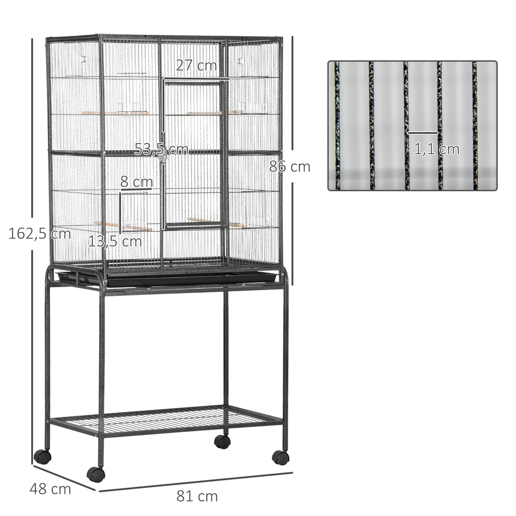 Cage à Perroquet support roulant