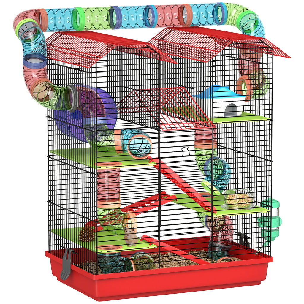 Cage mi-haute équipée à étages