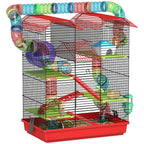 Cage mi-haute équipée à étages
