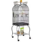 Cage toit ouvrant support roulant