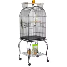Cage toit ouvrant support roulant