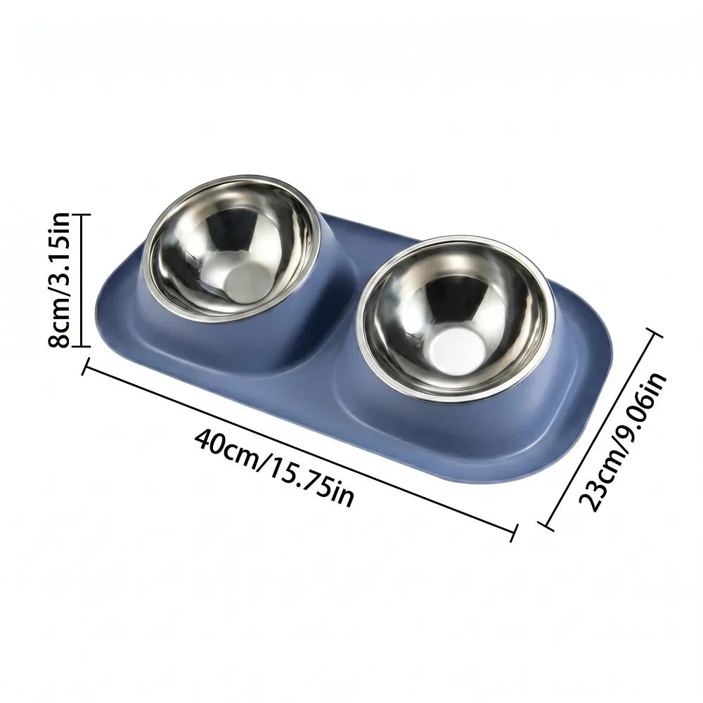 Support double gamelles + 2 gamelles