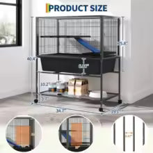 Cage à roulette pour furet ou chinchilla