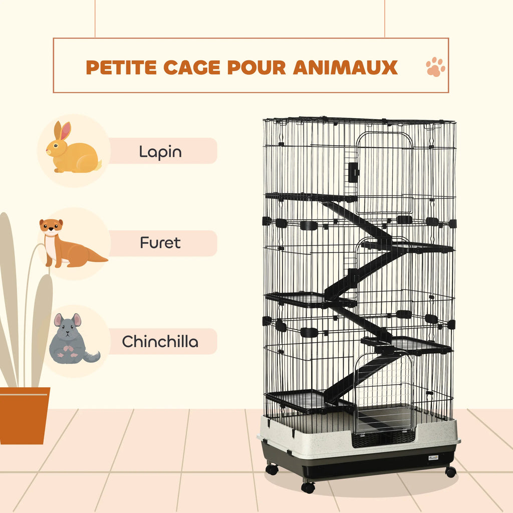Cage à furet chinchilla ou lapin haute