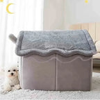 Panier cabane en tissu