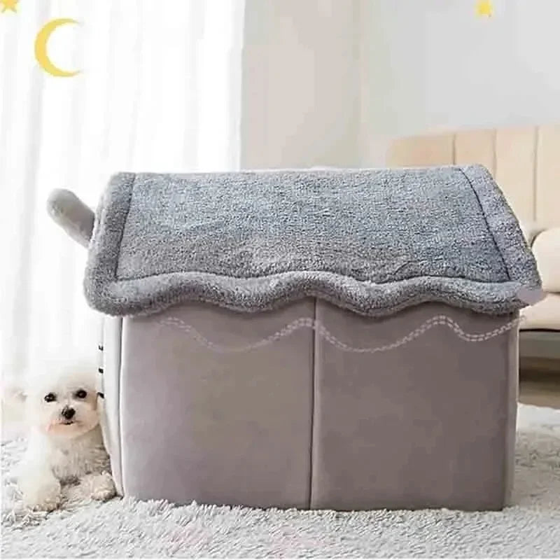 Panier cabane en tissu