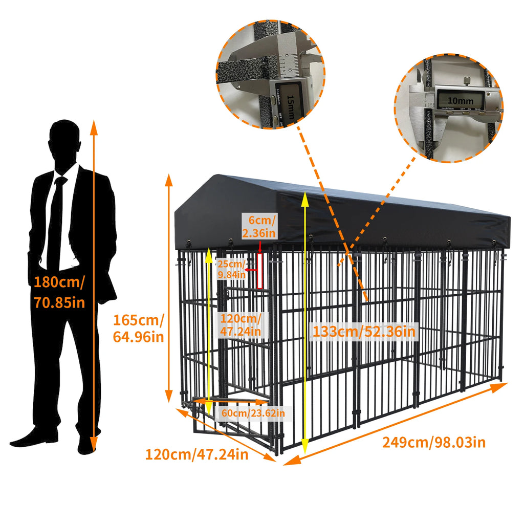 Chenil extérieur acier
