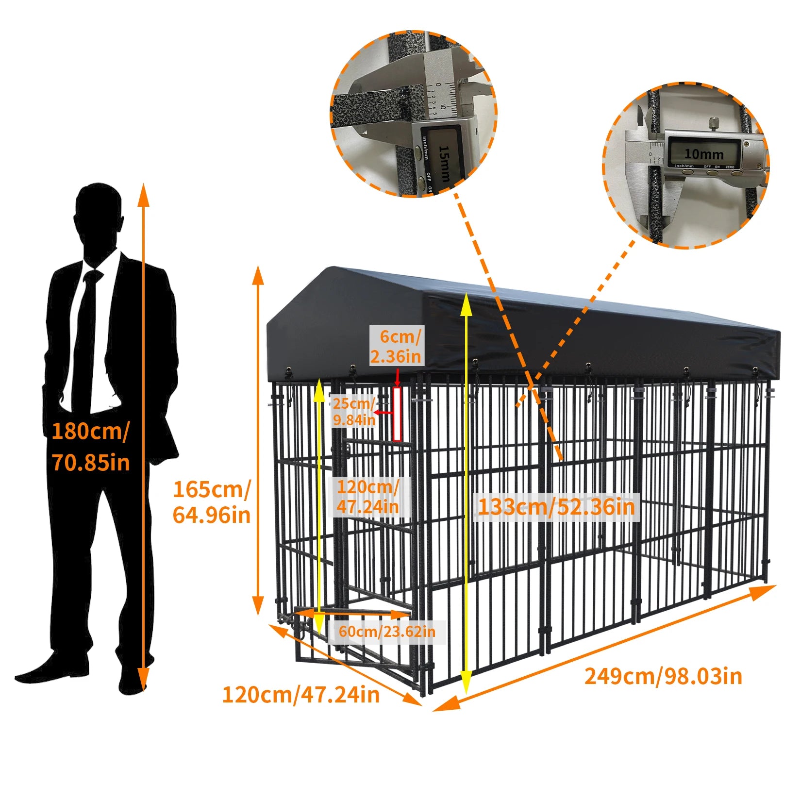 Chenil extérieur acier