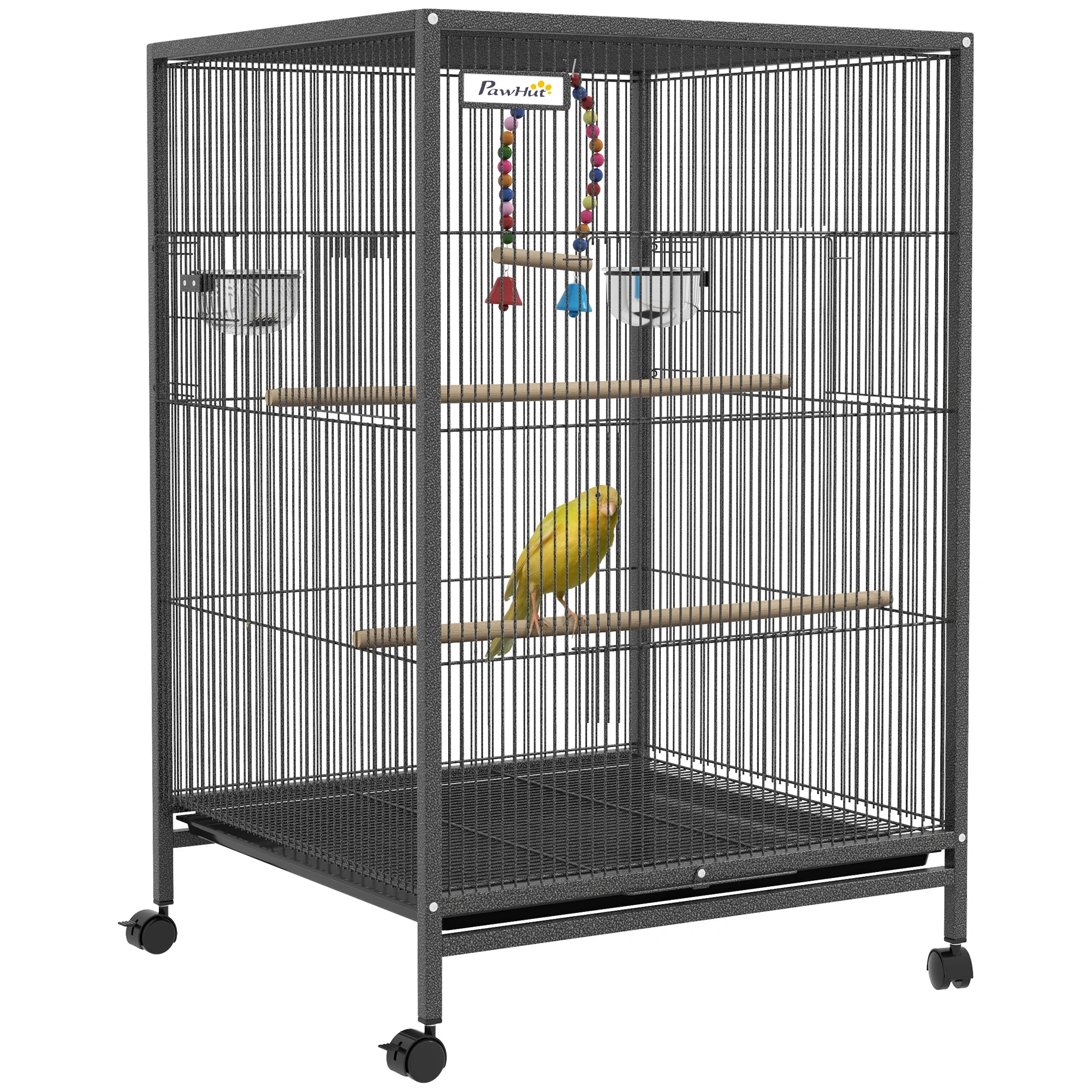 Cage sur pied, à roulettes