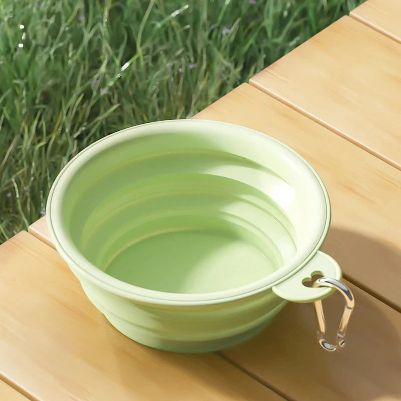 Gamelle pliante en silicone pour chien