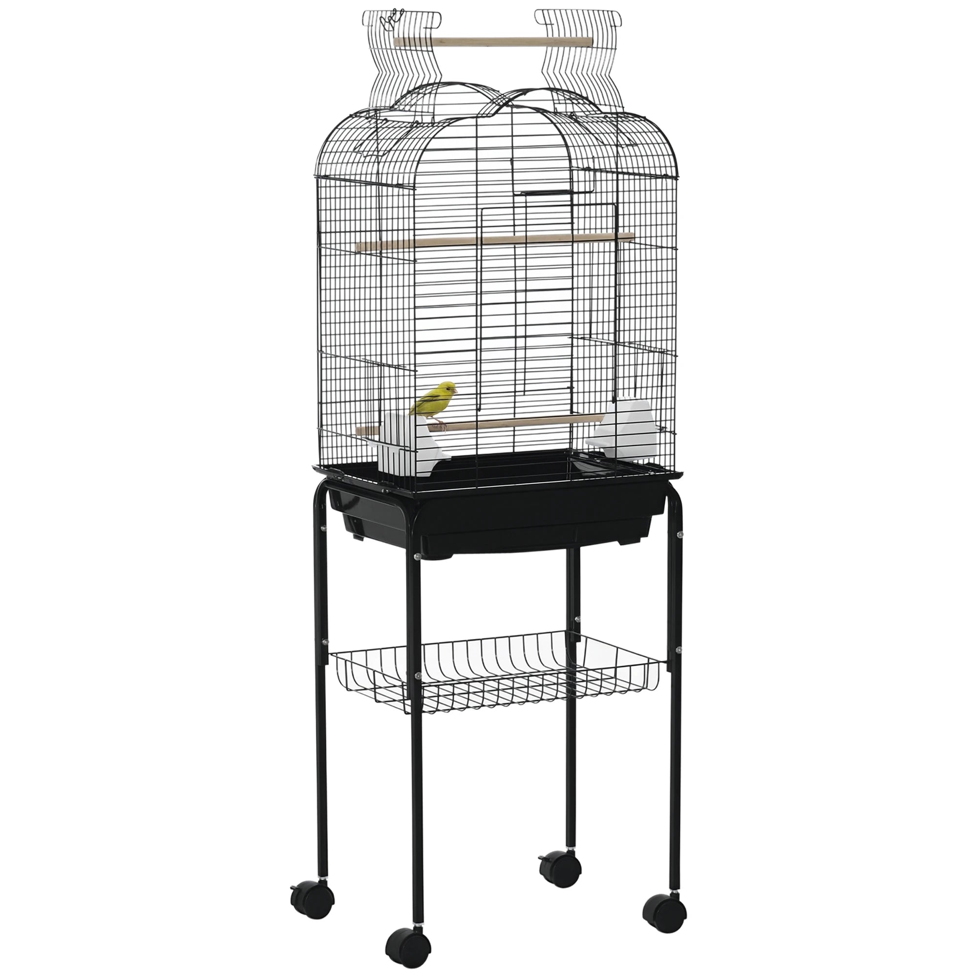 Cage toit ouvrant support roulant