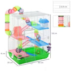 Cage blanche haute pour hamster