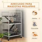 Cage blanche pour furet ou chinchilla