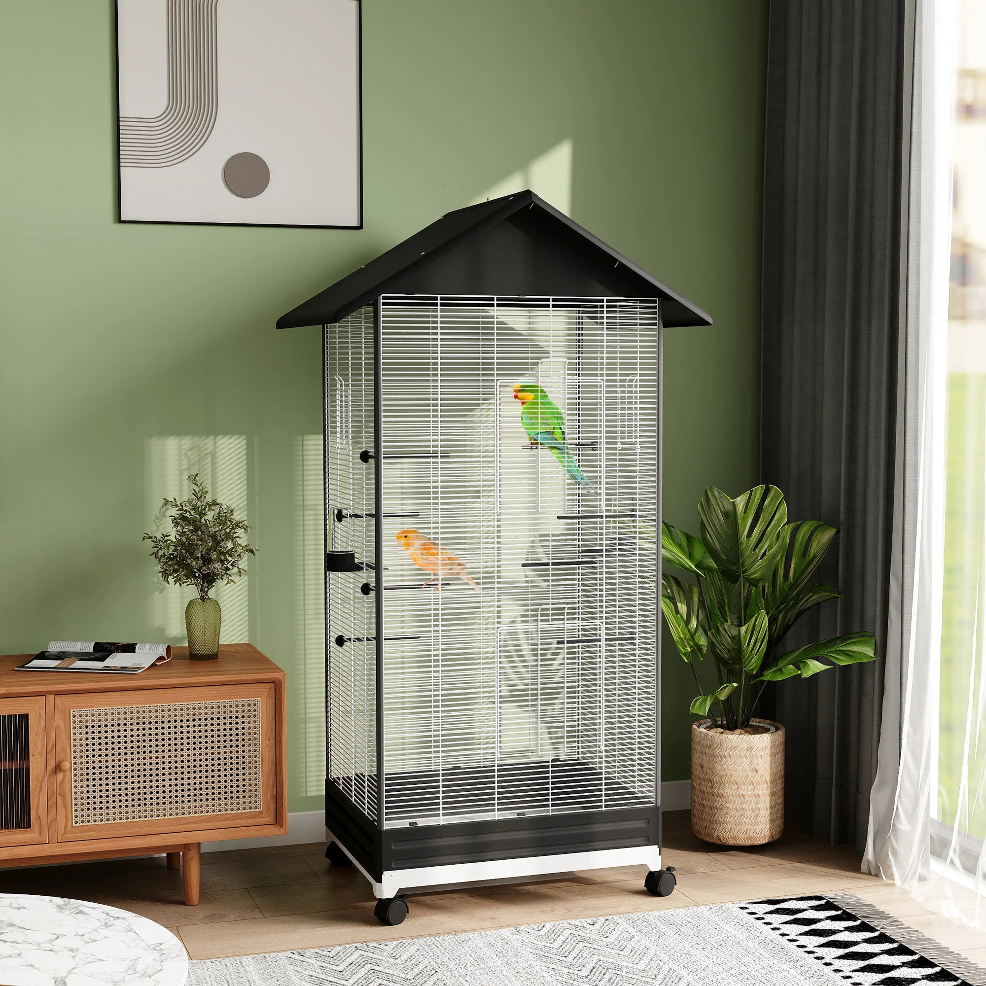 Cage à oiseaux d’intérieur haute