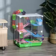 Cage blanche haute pour hamster