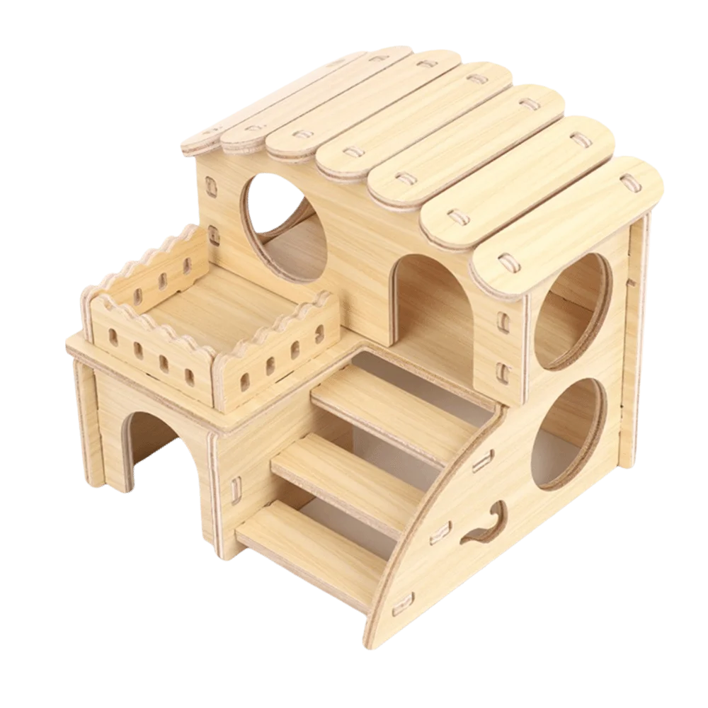 Jouets bois hamster