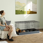 Enclos à lapin cage avec séparateur