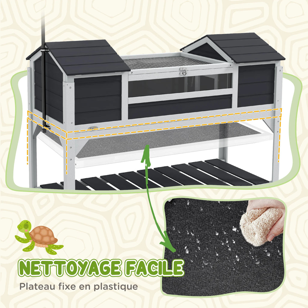 PawHut Maison tortue terrestre