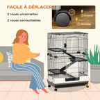 Cage à furet ou chinchilla mi-basse