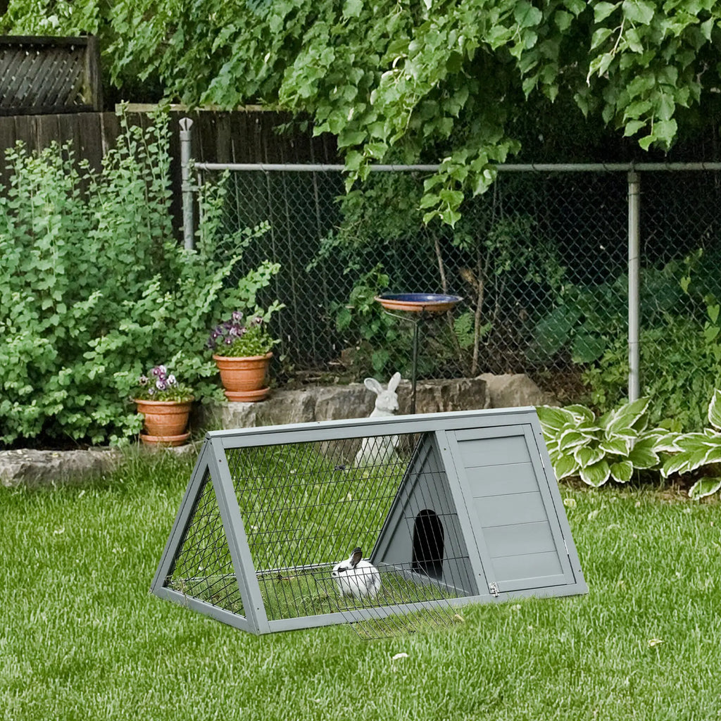 Clapier triangle d’extérieur à lapin