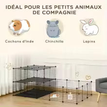 Enclos modulable à 45 panneaux