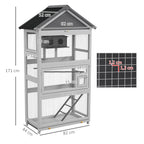Grande cage d’extérieur en bois