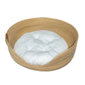 Panier en rotin rond pour chat
