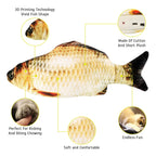 Jouet pour chat en forme de poisson