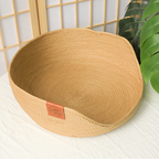 Panier en rotin rond pour chat