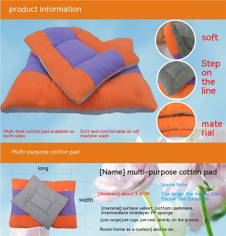 Coussin rectangle double face