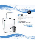 Aquavie - Kit 20 LED - 25x25x30 cm - 18L