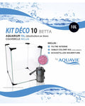 Aquavie - Kit Betta DECO 10 - 20x20x25 cm - 10L