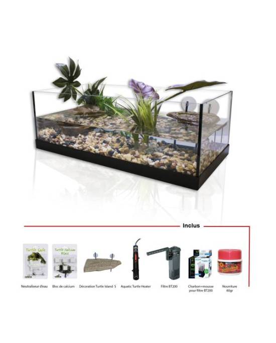 Aquavie - Kit Tortue Aqua 60 - 60x30x20 cm