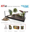 Aquavie - Kit Tortue Terra 60 - 60x30x20 cm (ampoule RP)