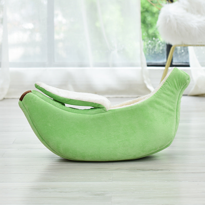 Panier pour chat forme banane