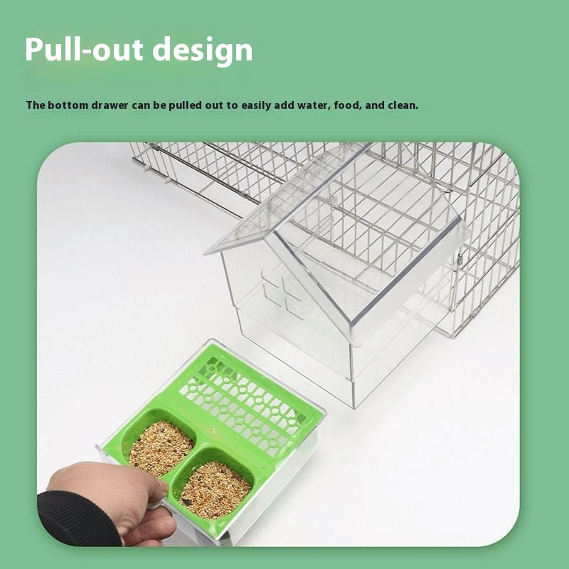 Mangeoire externe pour cage