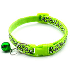 Collier Nylon motif Félin avec clochette
