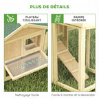 Poulailler modèle chalet multi-équipé