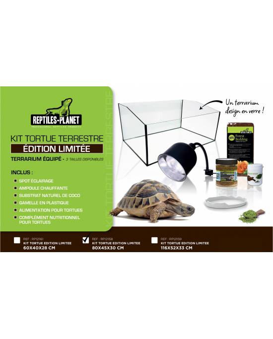 Reptiles Planet - Kit Tortue de Terre - Edition limitée - 80x45x30 cm